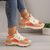 Färgblock mode sneakers för kvinnor