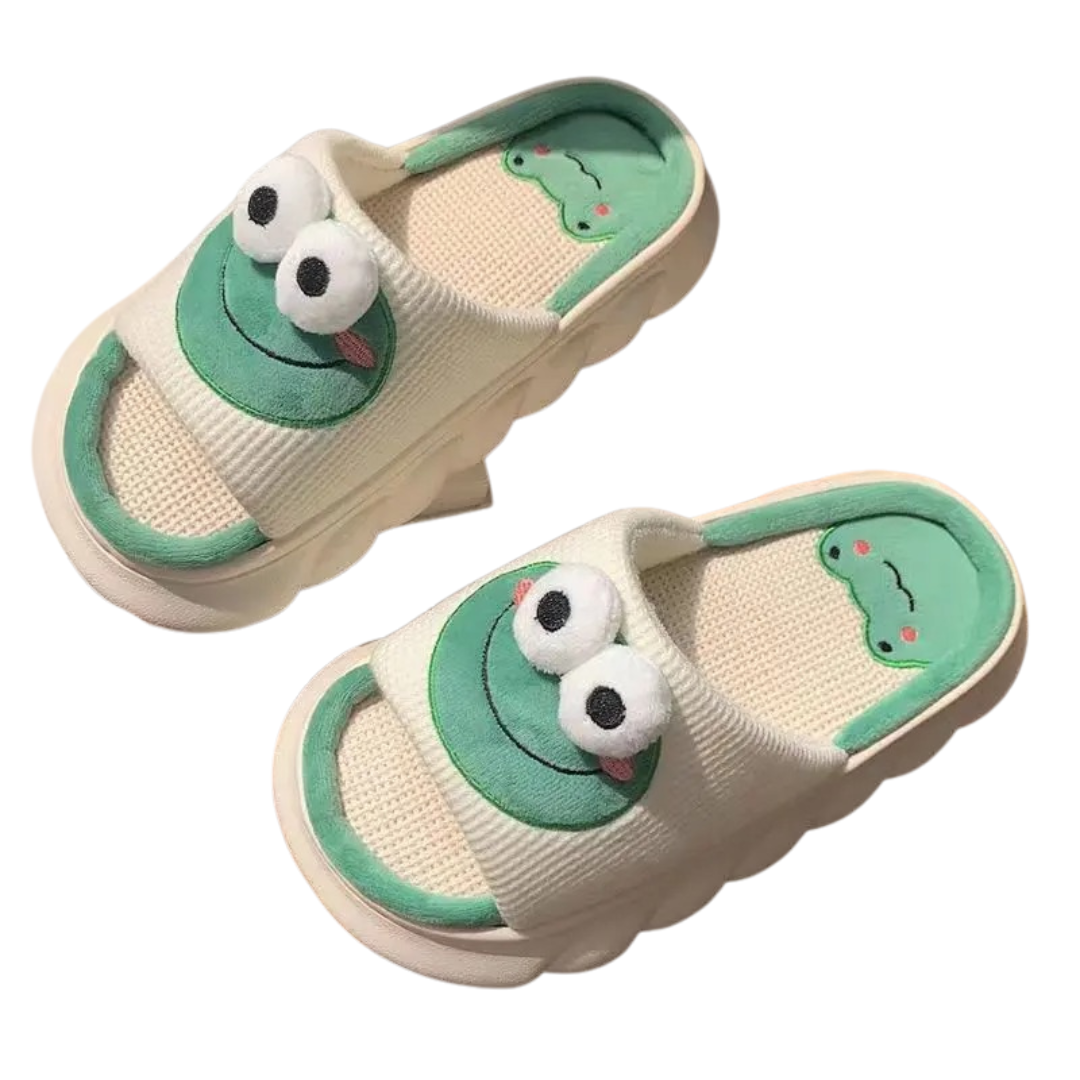 Tjock Sole Frog Tofflor