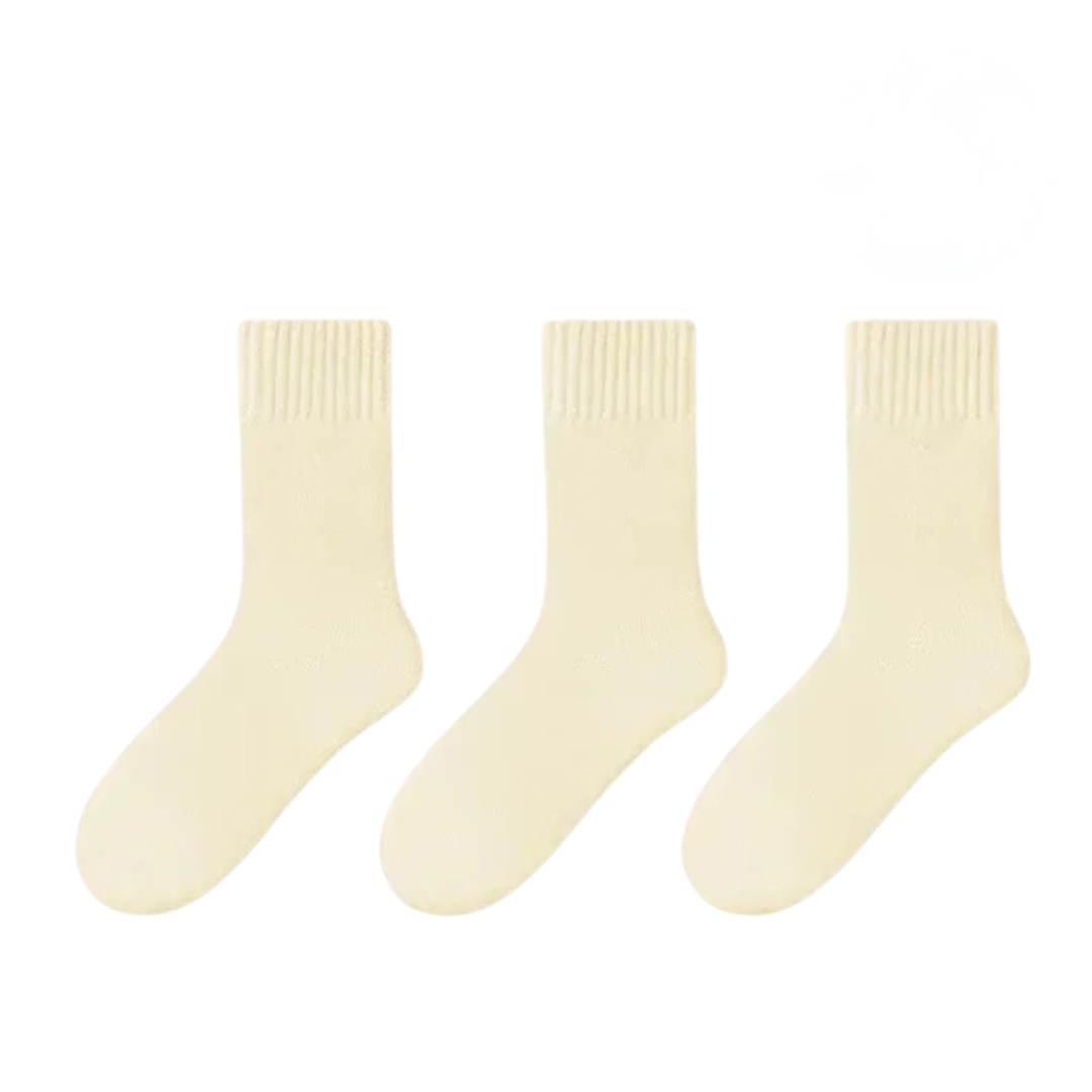 Vintervarma ullstrumpor (3 par)