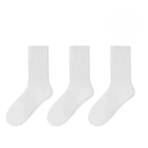 Vintervarma ullstil strumpor (3 par)