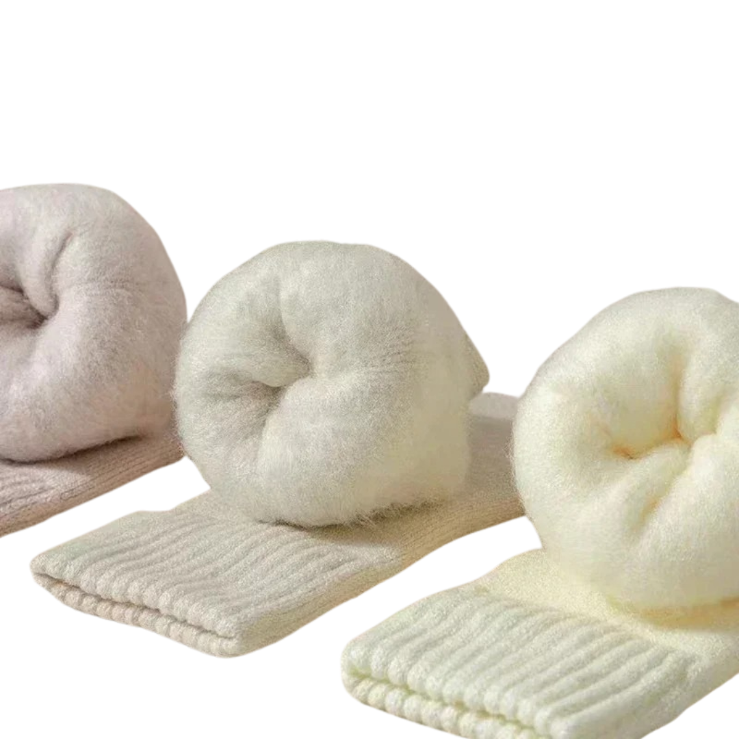 Vintervarma ullstil strumpor (3 par)
