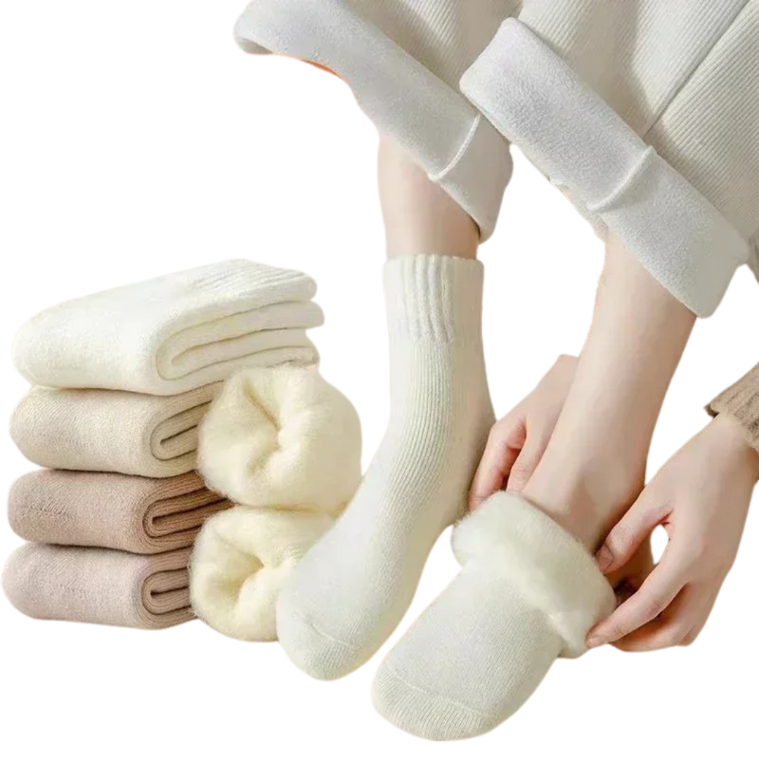 Vintervarma ullstrumpor (3 par)