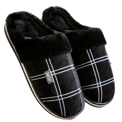 Flock Striped Inomhustofflor för herrar