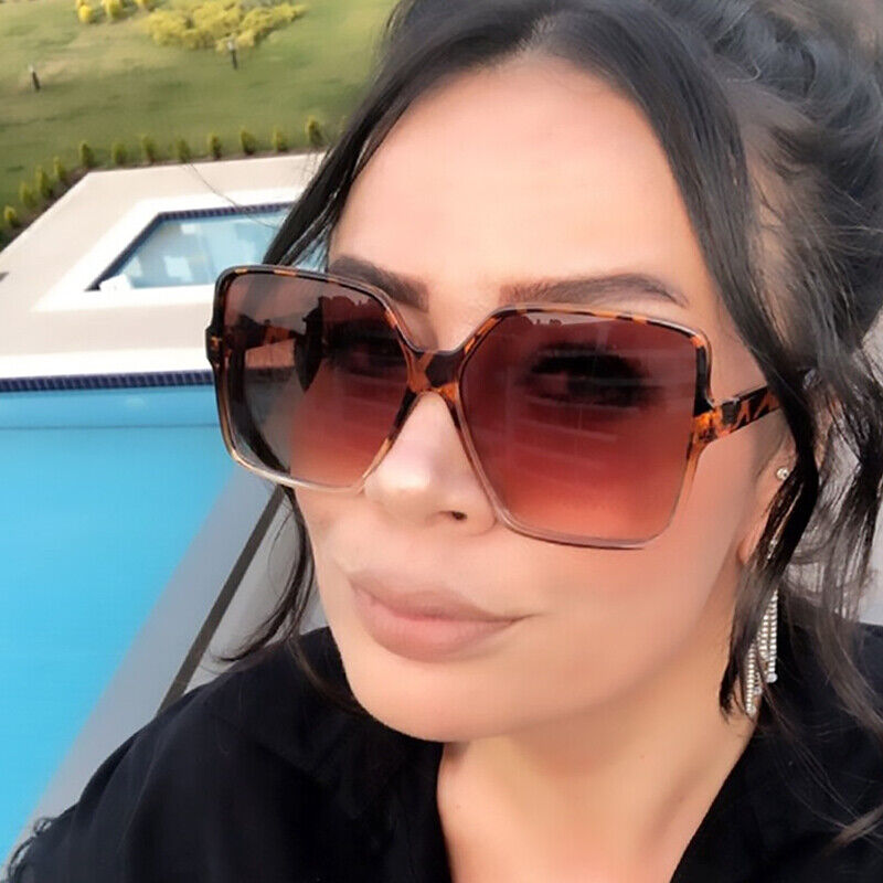 Överdimensionerade Fyrkantiga Solglasögon