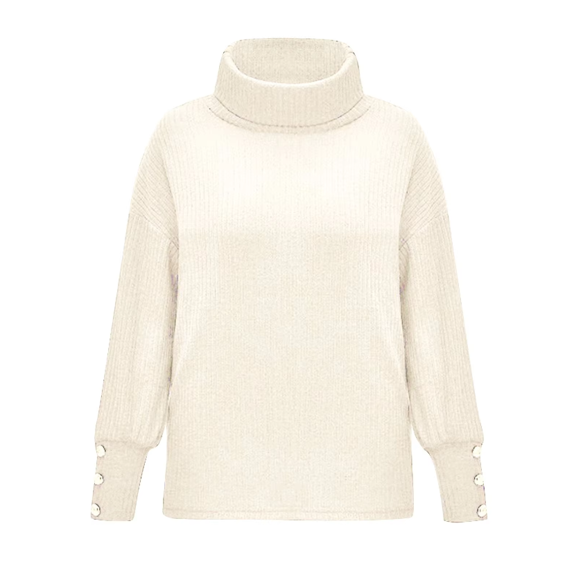 Vintage Turtleneck Sweater för kvinnor