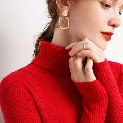 Turtleneck Sweater för kvinnor