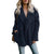 Oversized fluffig fleecejacka för kvinnor