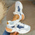 Färgblock mode sneakers för kvinnor