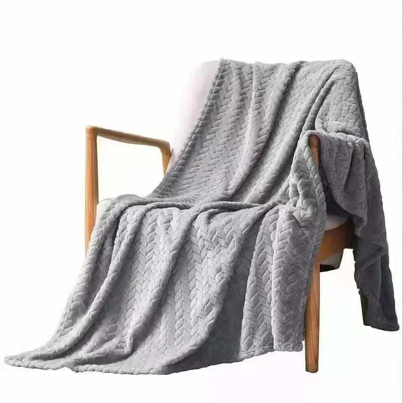 Coral Velvet Wool Blanket