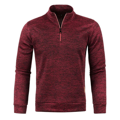 Pullover med halv dragkedja för män