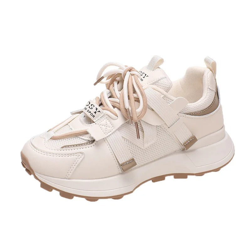 Färgblock mode sneakers för kvinnor