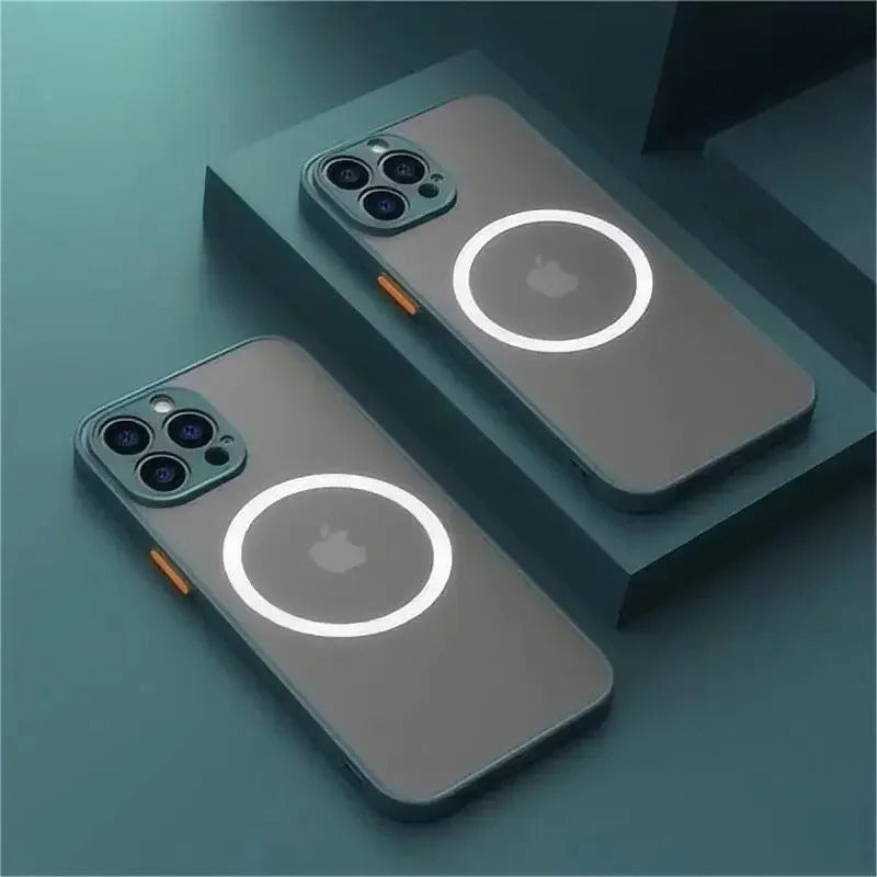 Magnetiskt Magsafe Matte fodral för iPhone