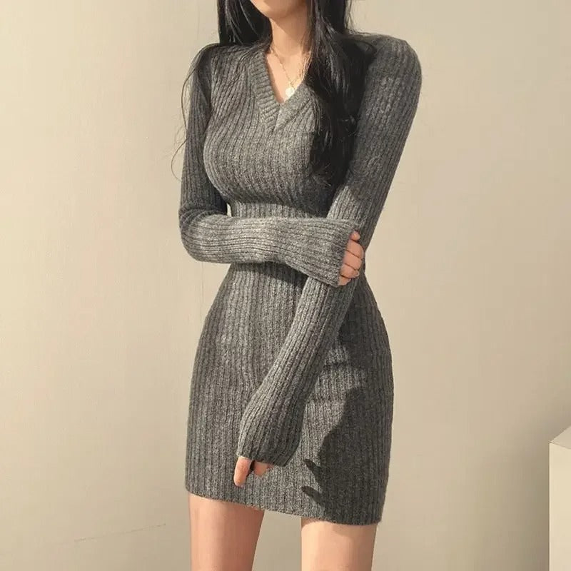 Damstickad Slim Bodycon