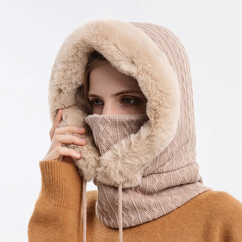 Damstickad Stickad stil Mask Set