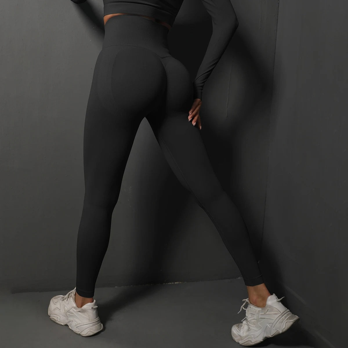 Sömlösa gymleggings för kvinnor