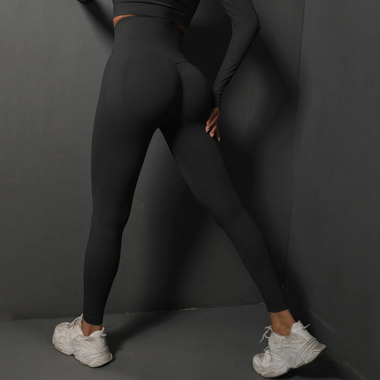 Sömlösa gymleggings för kvinnor
