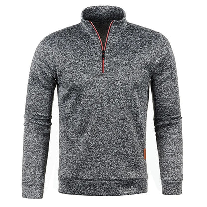 Pullover med halv dragkedja för män
