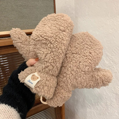 Kawaii plysch varma handskar