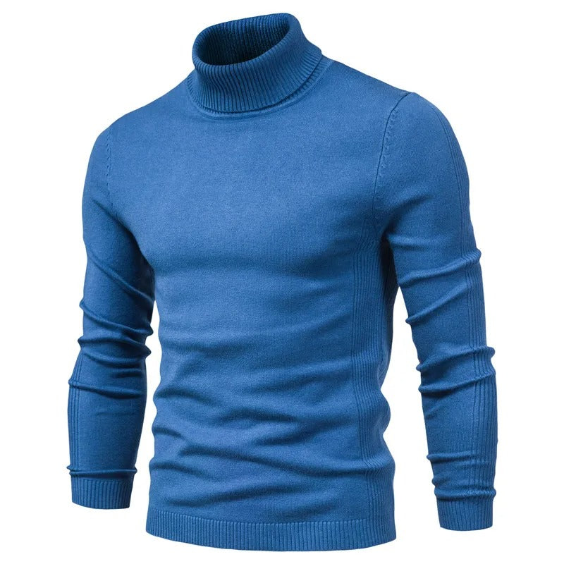 Slim turtleneck tröja för män