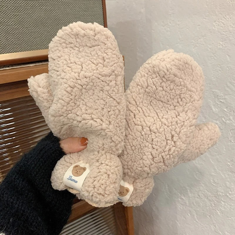 Kawaii plysch varma handskar