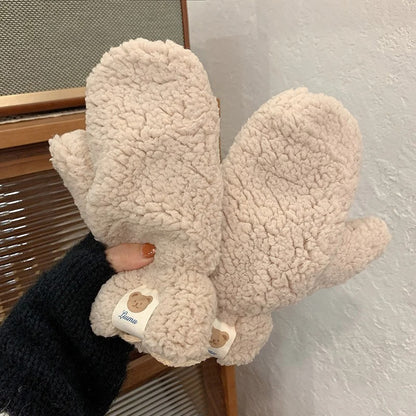 Kawaii plysch varma handskar