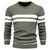 Patchwork-pullover med O-ringning för män