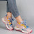 Färgblock mode sneakers för kvinnor