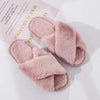 Cross Design mjuk plysch tofflor