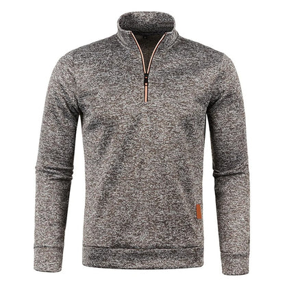 Pullover med halv dragkedja för män