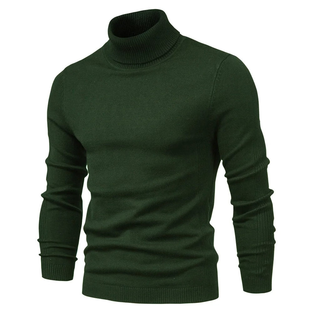 Slim turtleneck tröja för män