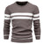 Patchwork-pullover med O-ringning för män