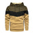 Patchwork Fleece Hoodie för män