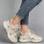 Färgblock mode sneakers för kvinnor