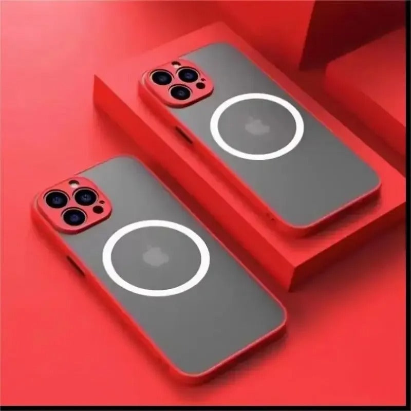 Magnetiskt Magsafe Matte fodral för iPhone