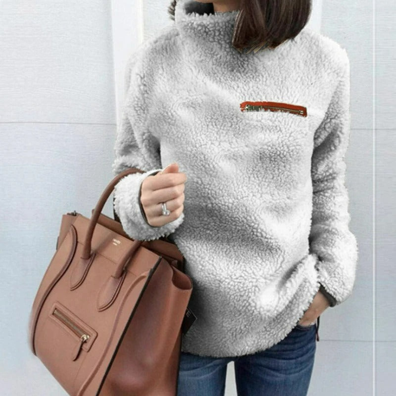 Supermjuk sköldpaddshalsad pullover