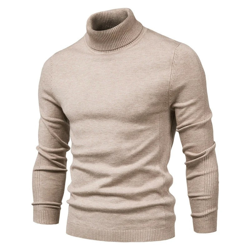 Slim turtleneck tröja för män