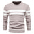 Patchwork-pullover med O-ringning för män
