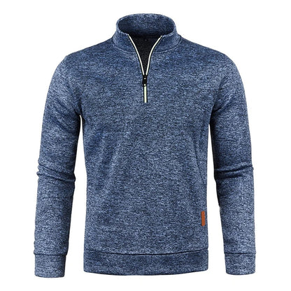 Pullover med halv dragkedja för män
