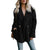 Oversized fluffig fleecejacka för kvinnor