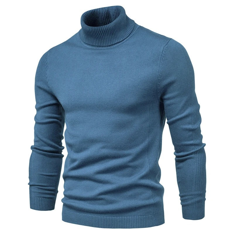 Slim turtleneck tröja för män