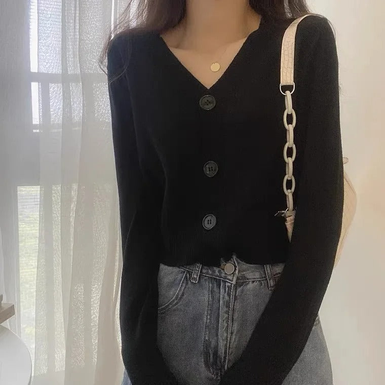 Kabelstickad cardigan för kvinnor