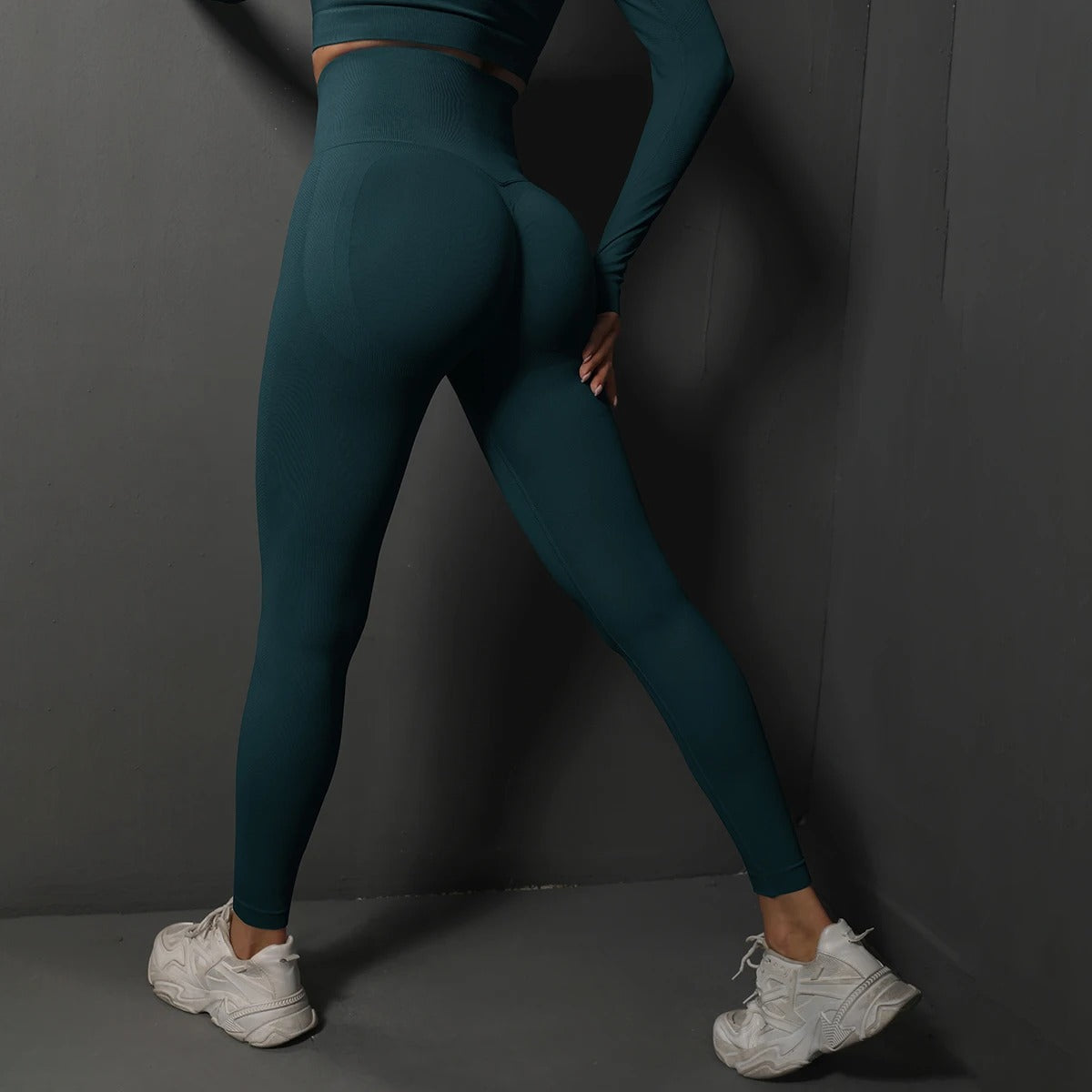 Sömlösa gymleggings för kvinnor