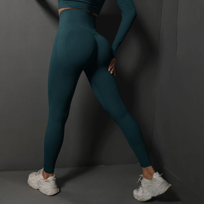 Sömlösa gymleggings för kvinnor