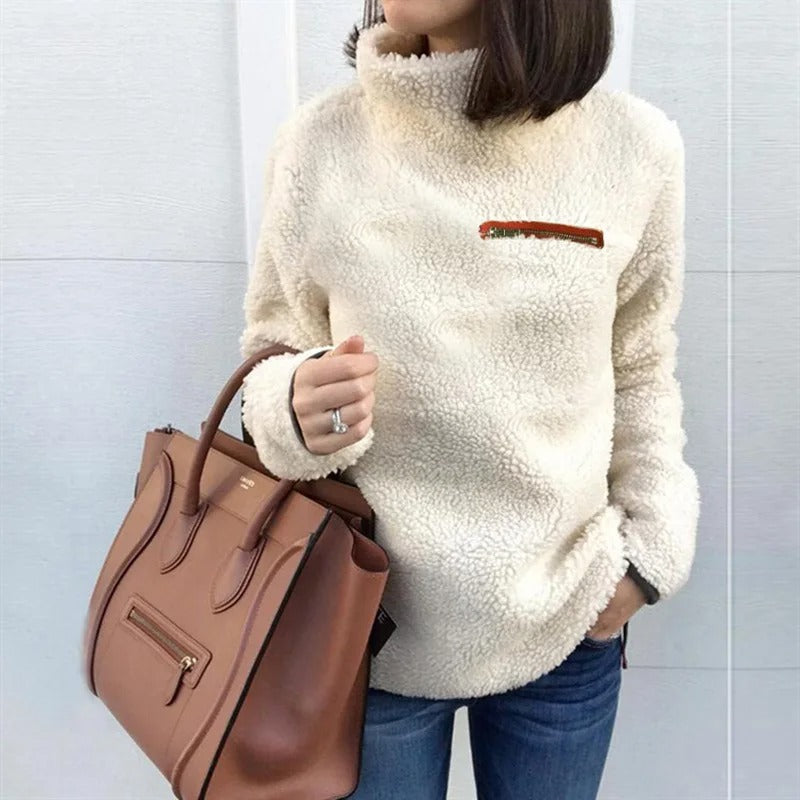 Supermjuk sköldpaddshalsad pullover