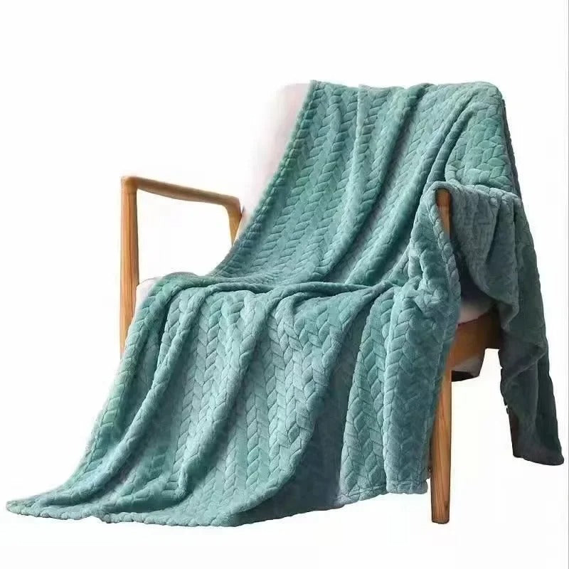 Coral Velvet Wool Blanket