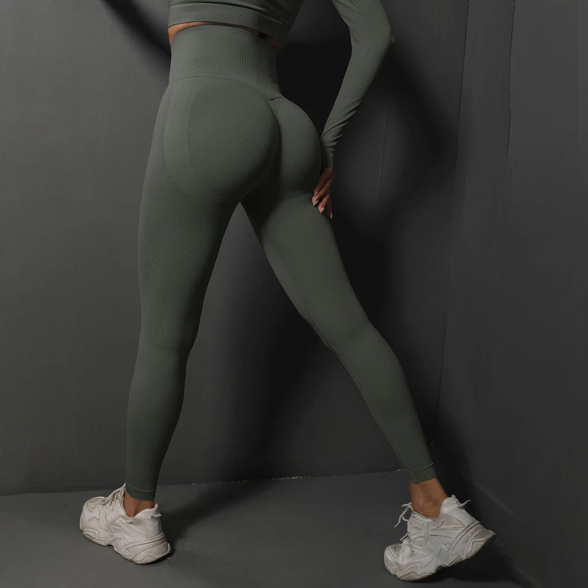 Sömlösa gymleggings för kvinnor