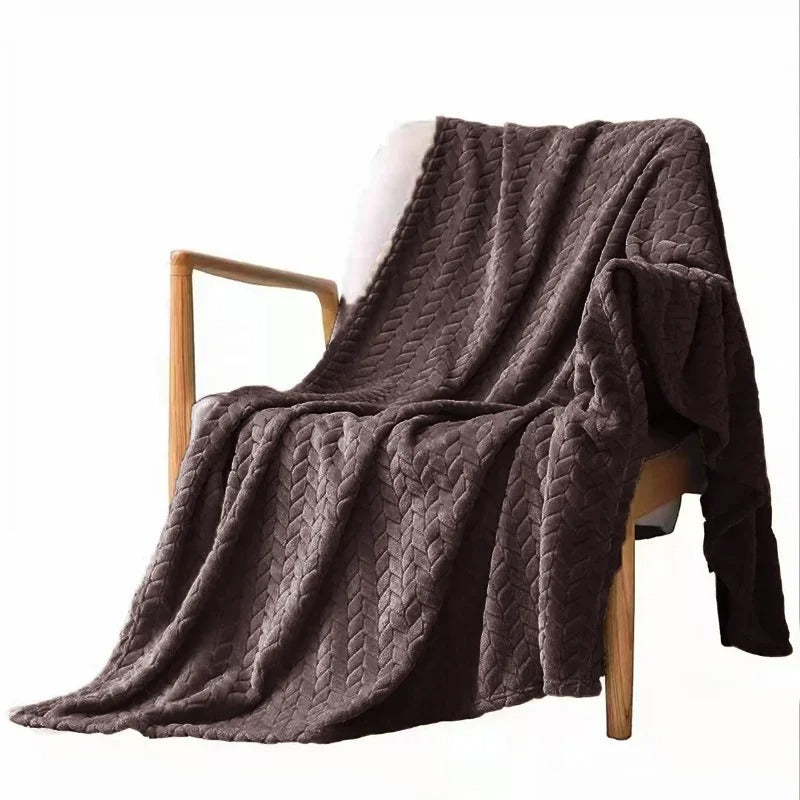 Coral Velvet Wool Blanket