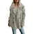 Oversized fluffig fleecejacka för kvinnor