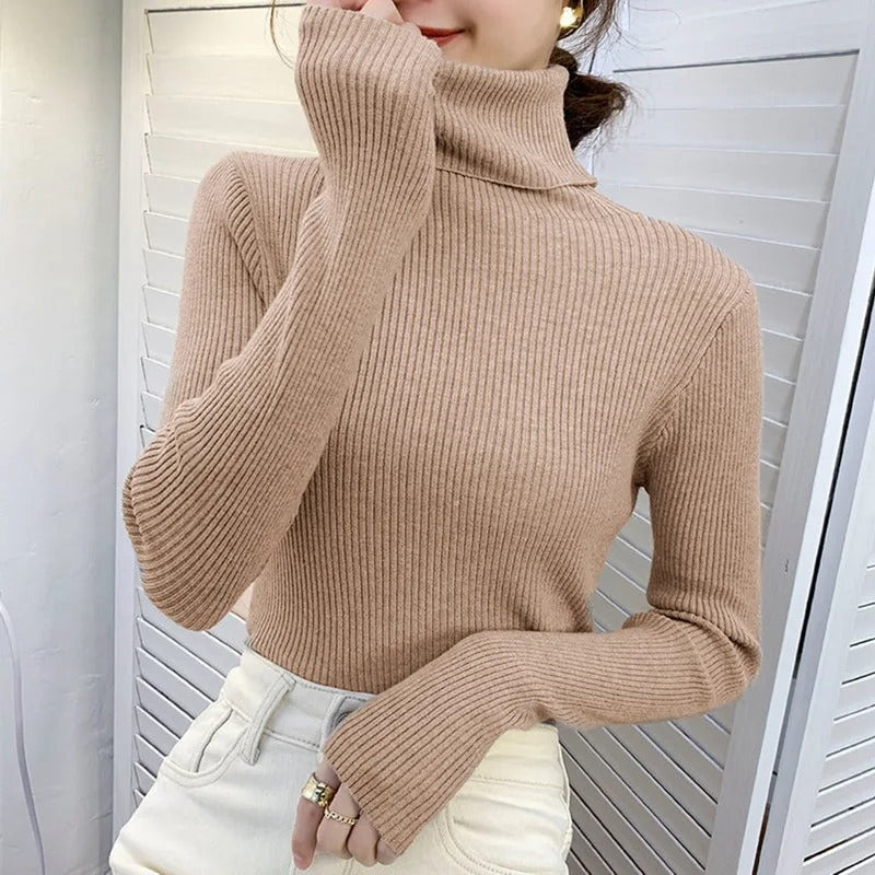 Turtleneck Sweater för kvinnor