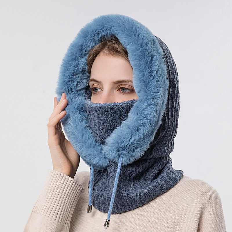 Damstickad Stickad stil Mask Set